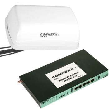 Das STANDARD-System: CONNEXX-inet WorldTraveller SPEED V.3 GPS - weltweit leistungsstarkes Internet (Cat.12)  + WLAN + GPS-Tracker für TV, Streaming und Surfen
