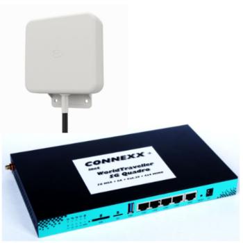 BUSINESS: CONNEXX-inet WorldTraveller 5G Quadro - zukunftssicheres leistungsstarkes Internet mit 5G und 4x4 MIMO für Businessanwender